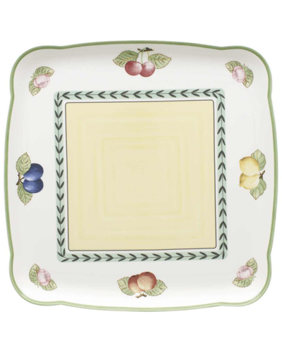 Villeroy & Boch Charm & Breakfast French Garden Square Platter In White