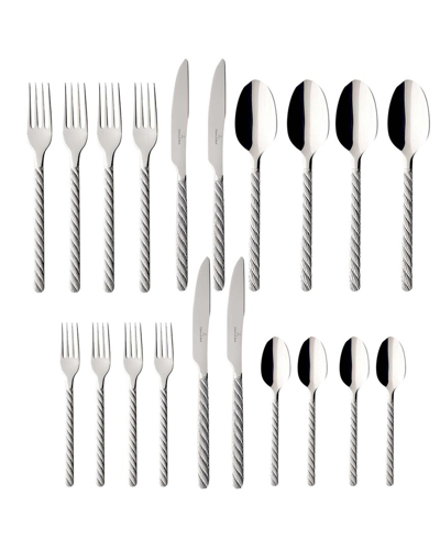 Villeroy & Boch Montauk 20pc Flatware Set In Silver