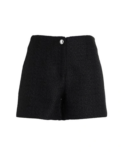 Only Woman Shorts & Bermuda Shorts Black Size 8 Polyester, Acrylic