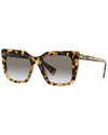 Miu Miu Mu02ws Square-frame Acetate And Metal Sunglasses In Brown