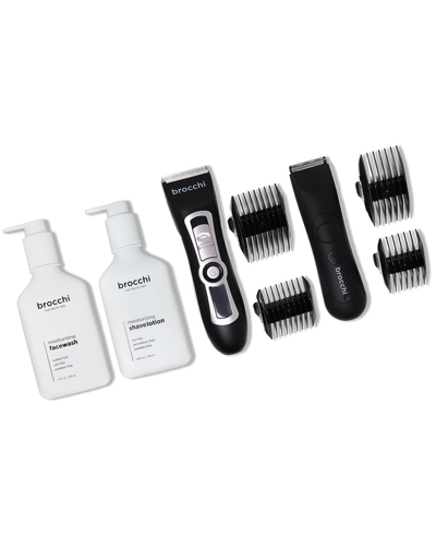 Sebastian Brocchi Brocchi 5pc Digital Trimmer, Waterproof Usb Body Trimmer, Moisturizing Face Wash & Shave Lotion Bund