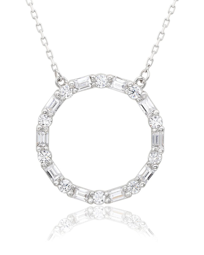 Suzy Levian Silver Cz Necklace