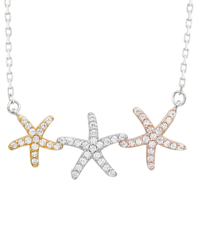 SUZY LEVIAN SUZY LEVIAN SILVER WHITE TOPAZ NECKLACE