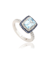 SUZY LEVIAN SUZY LEVIAN SILVER 0.02 CT. TW. DIAMOND & GEMSTONE RING