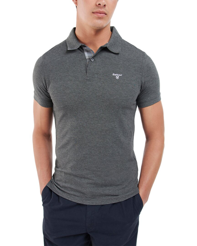 Barbour Poloshirt Mit Logo-stickerei In Gray