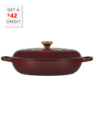 Le Creuset 5qt Signature Braiser With $41 Credit In Red