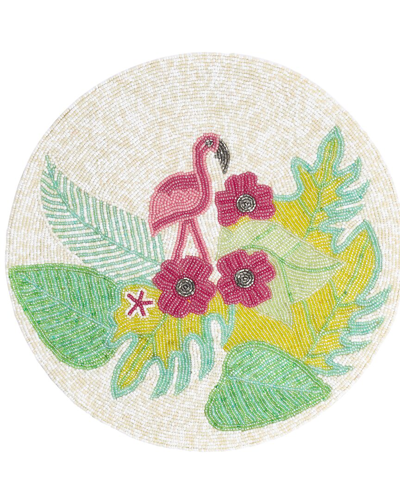 Tiramisu Botanica Beaded Placemat In Multicolor