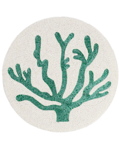 Tiramisu Coral Placemat In Green
