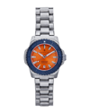 Nautis Cortez Automatic Bracelet Watch W/date - Orange/navy