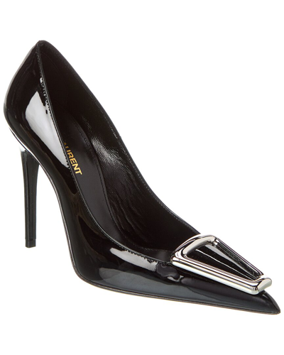 Saint Laurent Anja Leather Pumps In Black