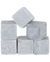 Viski Glacier Rocks Soapstone Cubes In Grey