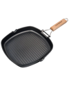 MASTERPAN MASTERPAN NONSTICK 11IN GRILL PAN WITH FOLDING HANDLE