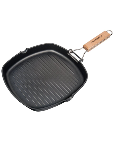 Masterpan Nonstick 11in Grill Pan With Folding Handle