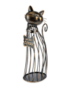 True Cat Wine Cork Display In Bronze