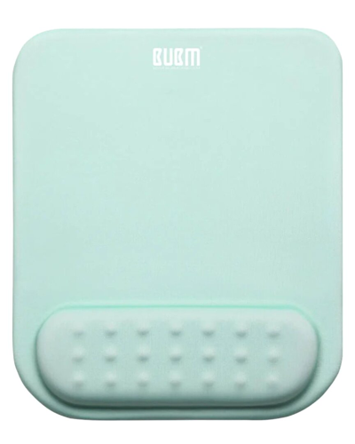 Multitasky Cloud-like Green Comfort Mouse Pad With Wrist Support In Blue