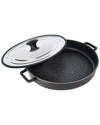 MASTERPAN MASTERPAN NONSTICK STOVETOP OVEN GRILL PAN WITH LID