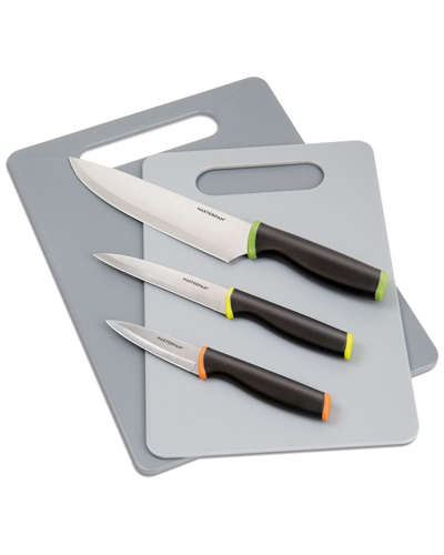 Masterpan 8pc Knife Set With Covers And Cutting Board