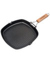 MASTERPAN MASTERPAN NONSTICK 8IN GRILL PAN WITH FOLDING HANDLE
