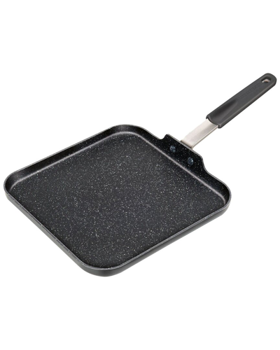 Masterpan Nonstick 11in Crepe Pan/griddle With Silicone Grip In Black
