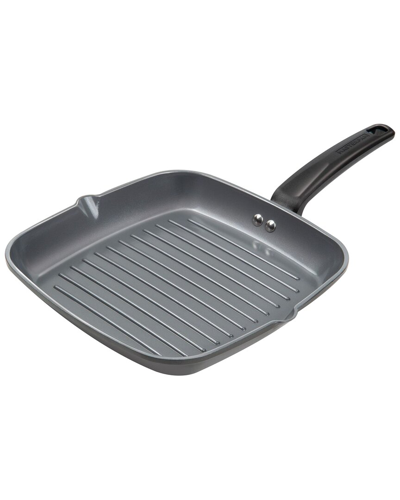Masterpan Ceramic 10in Nonstick Grill Pan With Silicone Grip