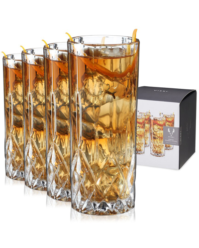 Viski Set Of 4 Admiral Highball Glasses