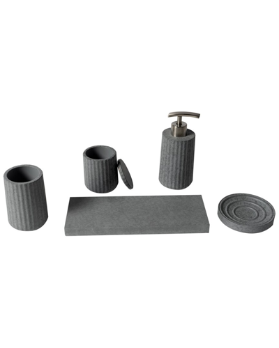 Alfi 5pc Concrete Bathroom Accessory Set