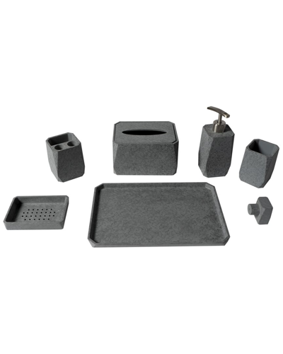 Alfi 7pc Concrete Bathroom Accessory Set