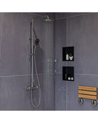Alfi Round Thermostatic Exposed Shower Set