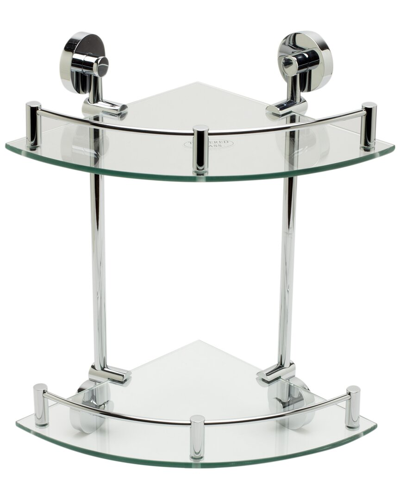 Alfi Corner Mounted Double Glass Shower Shelf