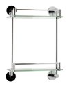 ALFI ALFI WALL MOUNTED DOUBLE GLASS SHOWER SHELF