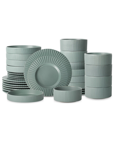 Christian Siriano Lusso 32pc Stoneware Dinnerware Set