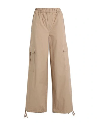 Jjxx By Jack & Jones Woman Pants Beige Size M Cotton, Elastane