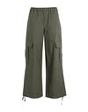 Jjxx By Jack & Jones Woman Pants Military Green Size L Cotton, Elastane