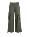 Jjxx By Jack & Jones Woman Pants Military Green Size Xxs Cotton, Elastane