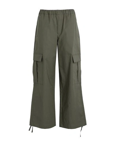 Jjxx By Jack & Jones Woman Pants Military Green Size L Cotton, Elastane