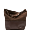 La Canadienne Peggy Leather Whipstitched Tote Bag In Brown