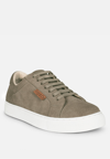 RAG & CO ASHFORD TAUPE FINE SUEDE HANDCRAFTED SNEAKERS