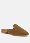 RAG & CO CALICO TAN ORGANIC CANVAS MULES