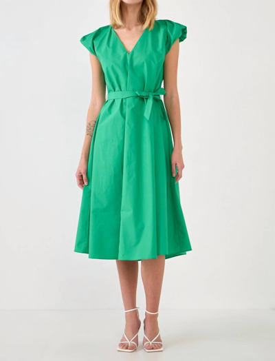 English Factory It's Your Lucky Day Dress In Green