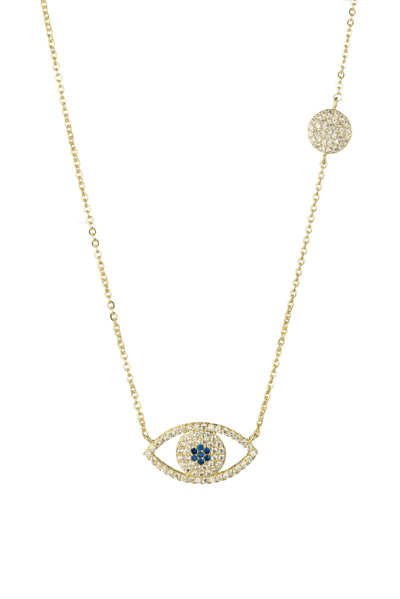 Eye Candy La Evil Eye Pendant Necklace In Gold