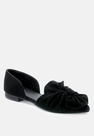 Rag & Co Baako Knotted Shoe In Black