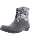 SPERRY SALTWATER WOMENS LEATHER METALLIC WINTER & SNOW BOOTS