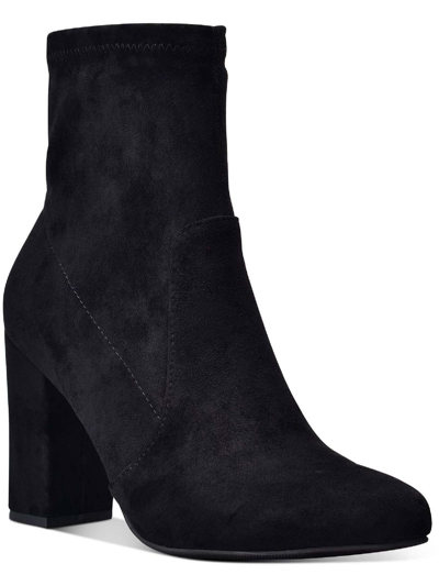 WILD PAIR BECCI WOMENS FAUX SUEDE POINTED TOE MID-CALF BOOTS