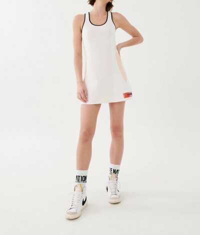 P.e Nation Backswing Tennis Dress In White