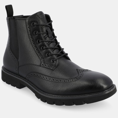Vance Co. Shoes Bowman Wingtip Boot In Black