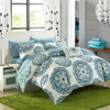 Chic Home Design Catalonia 6 Piece Reversible Comforter Set Super Soft Microfiber Large Printed Medallion Design With In Blue