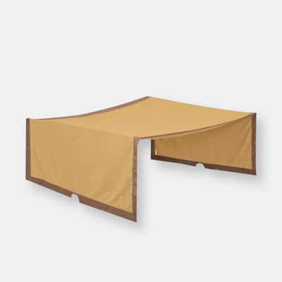 Sunnydaze Decor Retractable Canopy Shade For Pergola Gazebo Polyester Cover In Brown