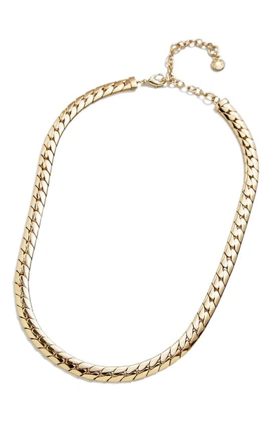 Baublebar Scottie Curb Link Collar Necklace, 16-19 In Gold