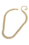 BAUBLEBAR TWISTED PAVÉ CURB CHAIN NECKLACE