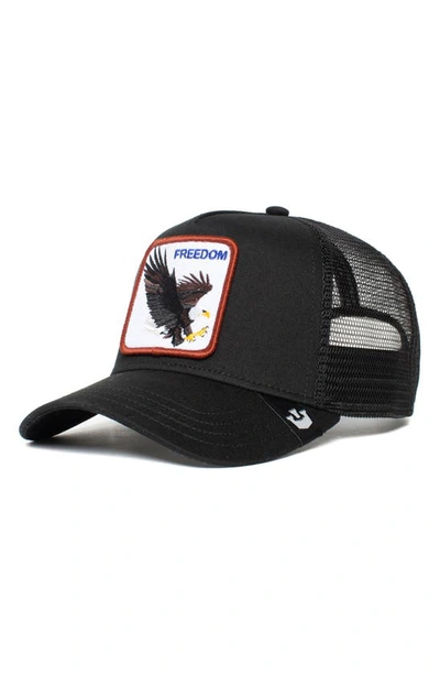 Goorin Bros The Freedom Eagle Trucker Hat In Black